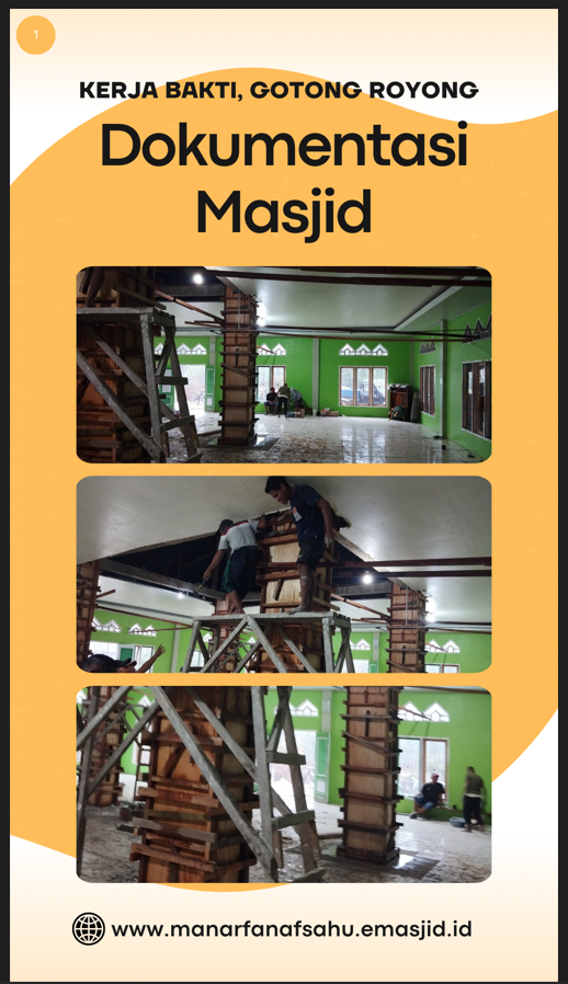 Gotong Royong Pengecoran Tiang Masjid (Part 1)