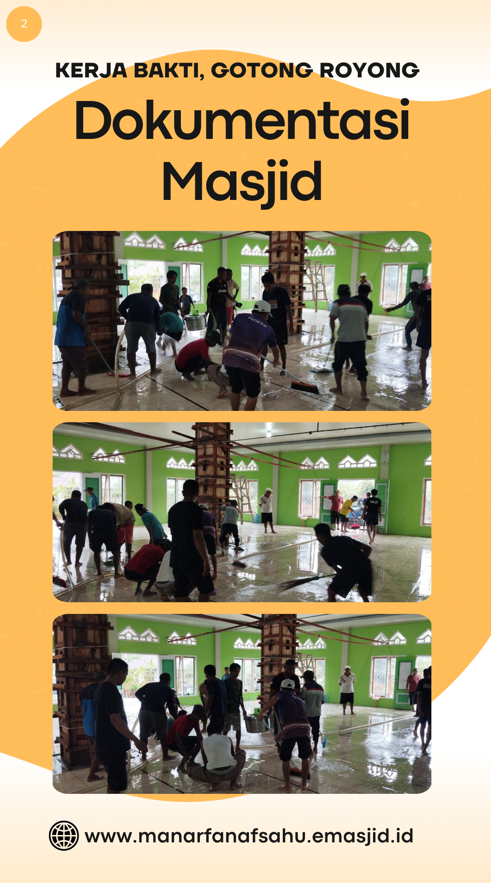 Gotong Royong Pengecoran Tiang Masjid (Part 2)