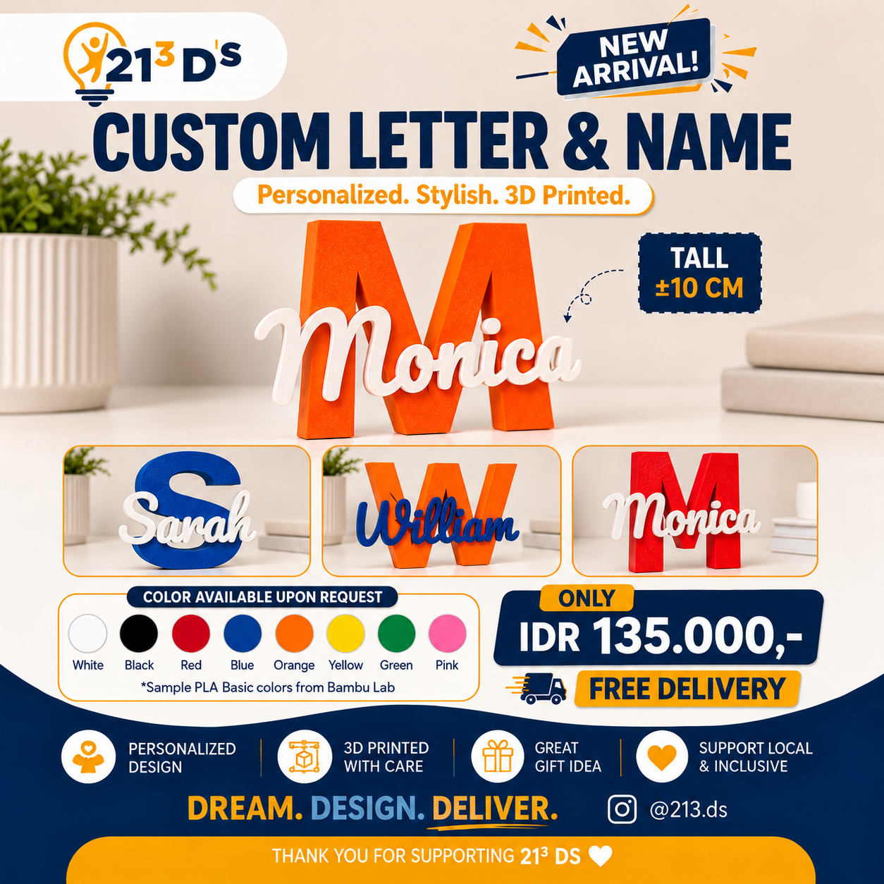 Custom Letter & Name