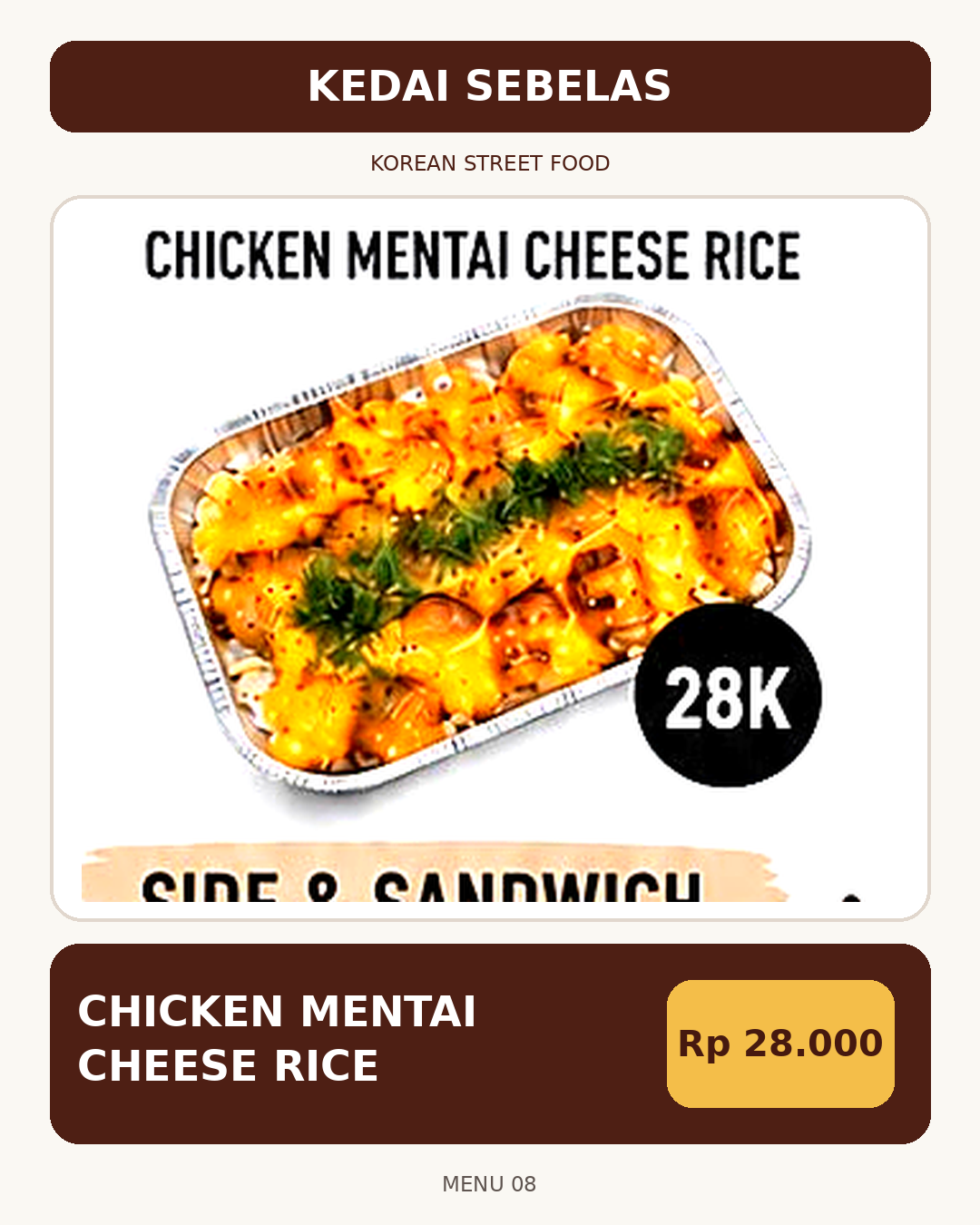 Foto Chicken mentai cheese Rice