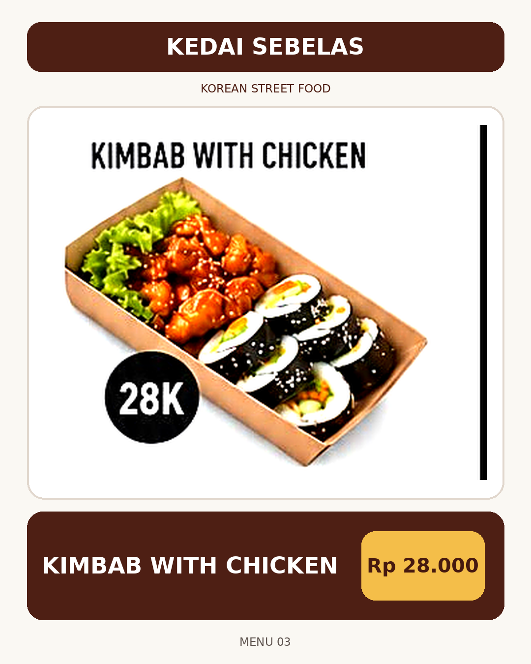Foto Kimbab with Chicken