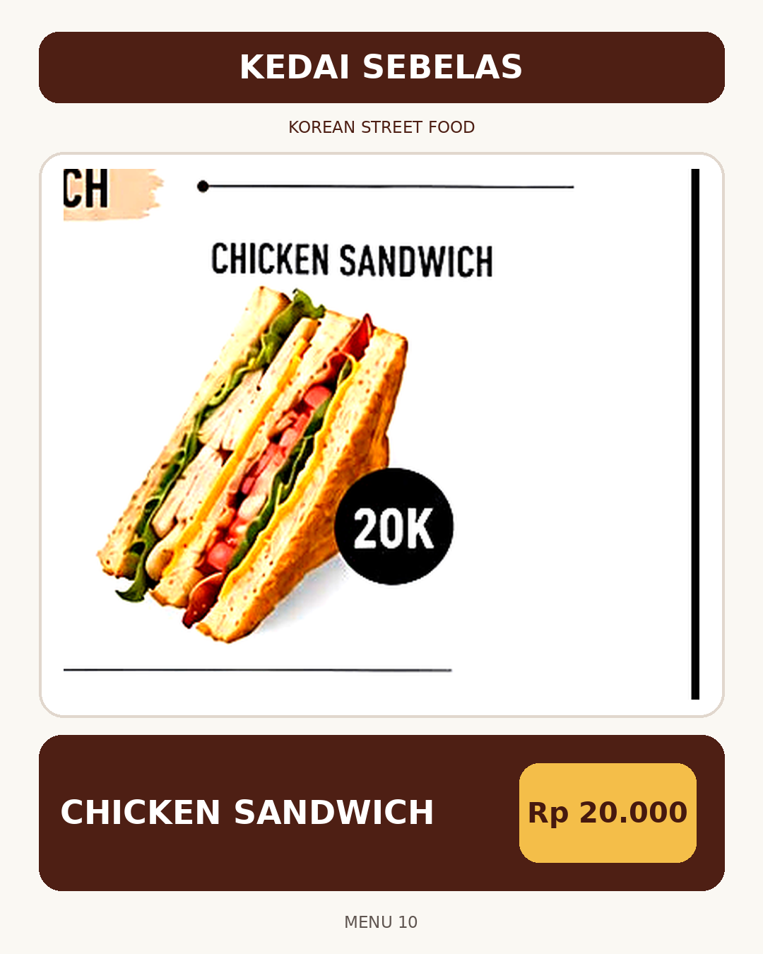 Foto Chicken sandwich