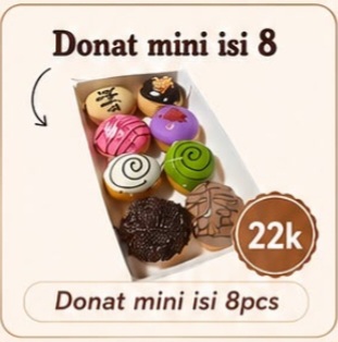 Foto Donat Mini isi 8 Pc
