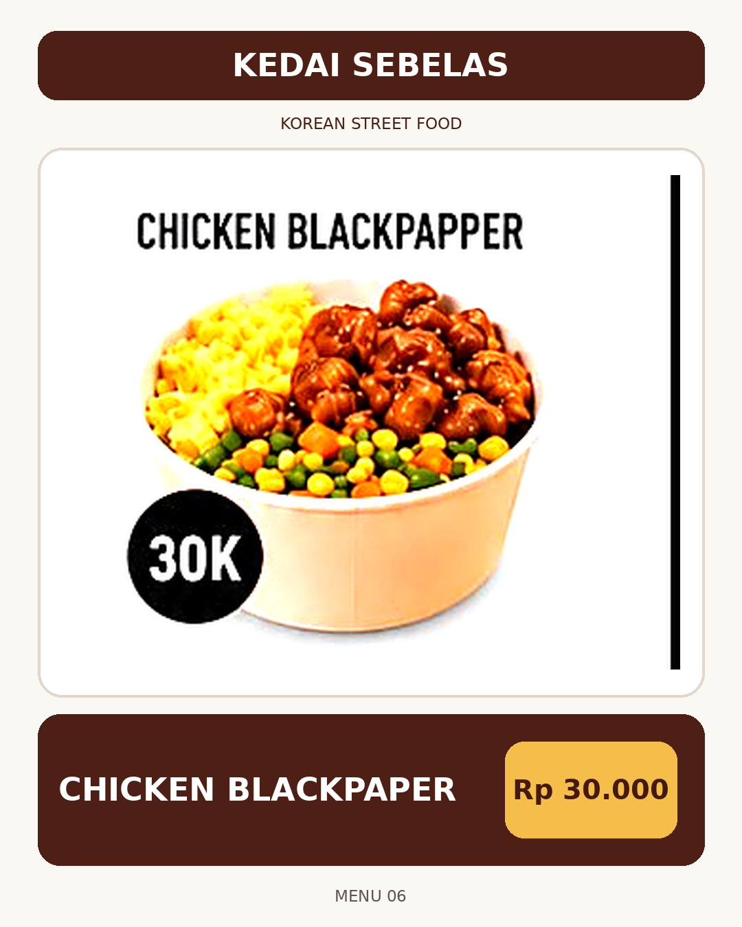 Foto Chicken Blackpapper