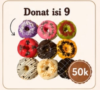 Foto Donat Besar isi 9