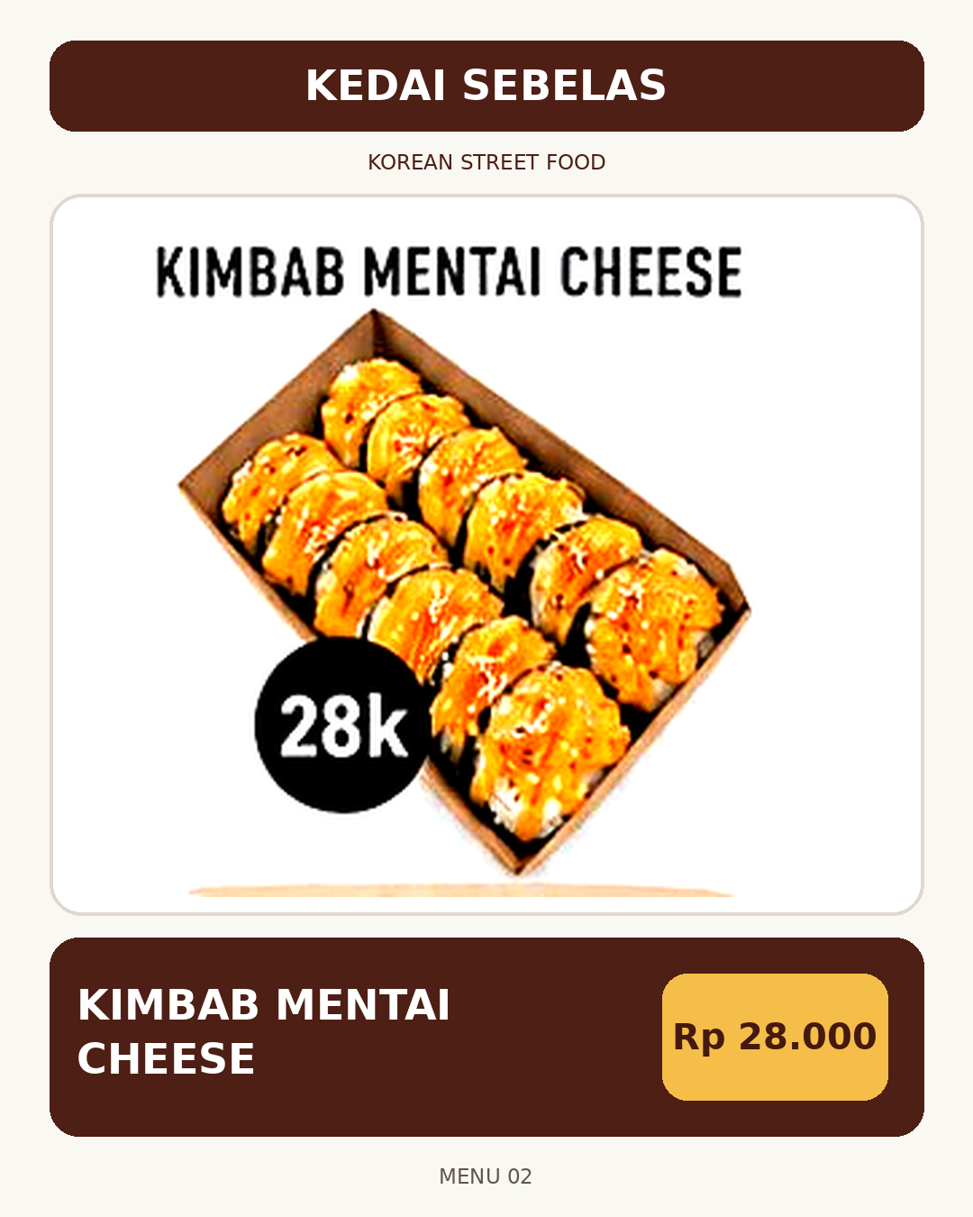 Foto Kimbab mentai Cheese