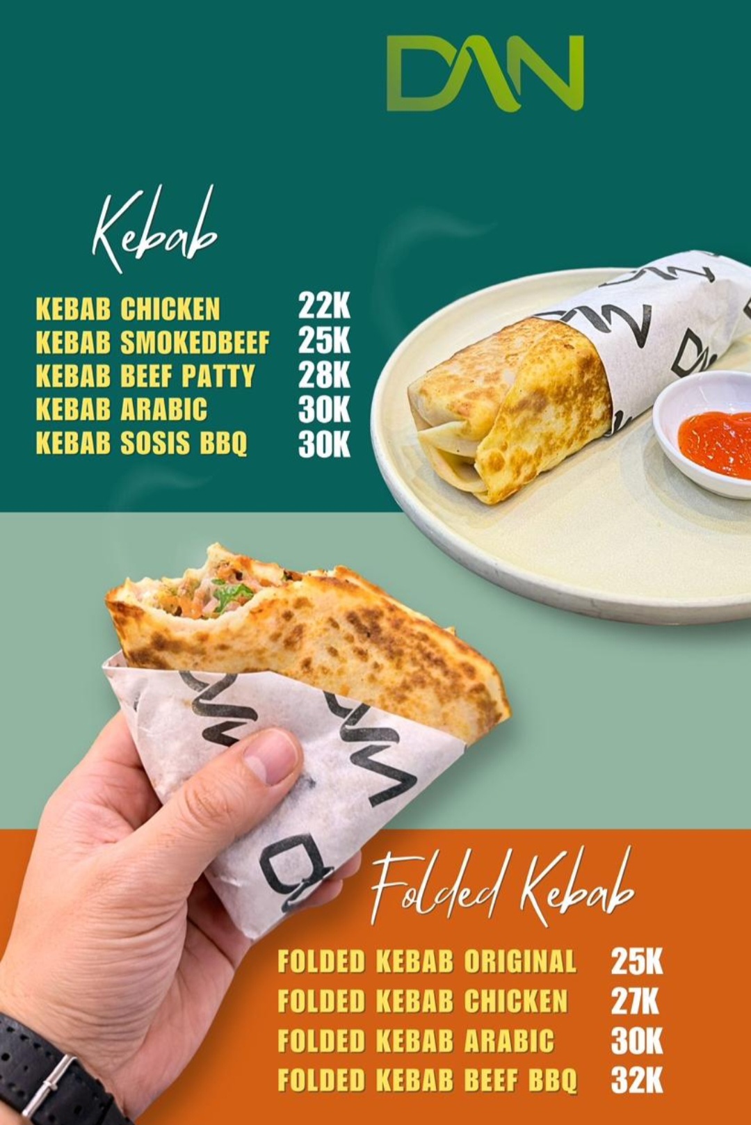 Foto Folded Kebab
