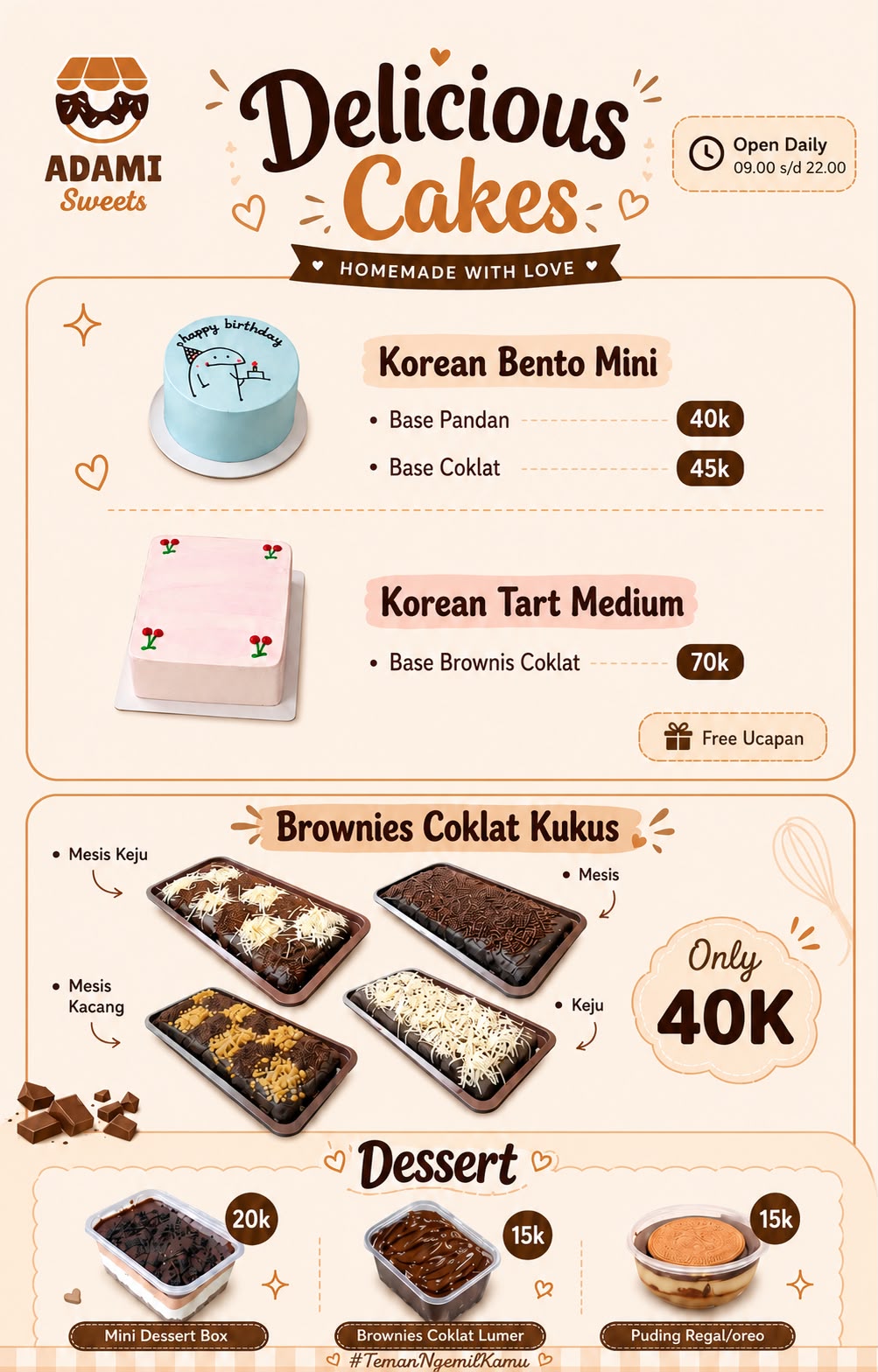 Foto Brownis Coklat Kukus