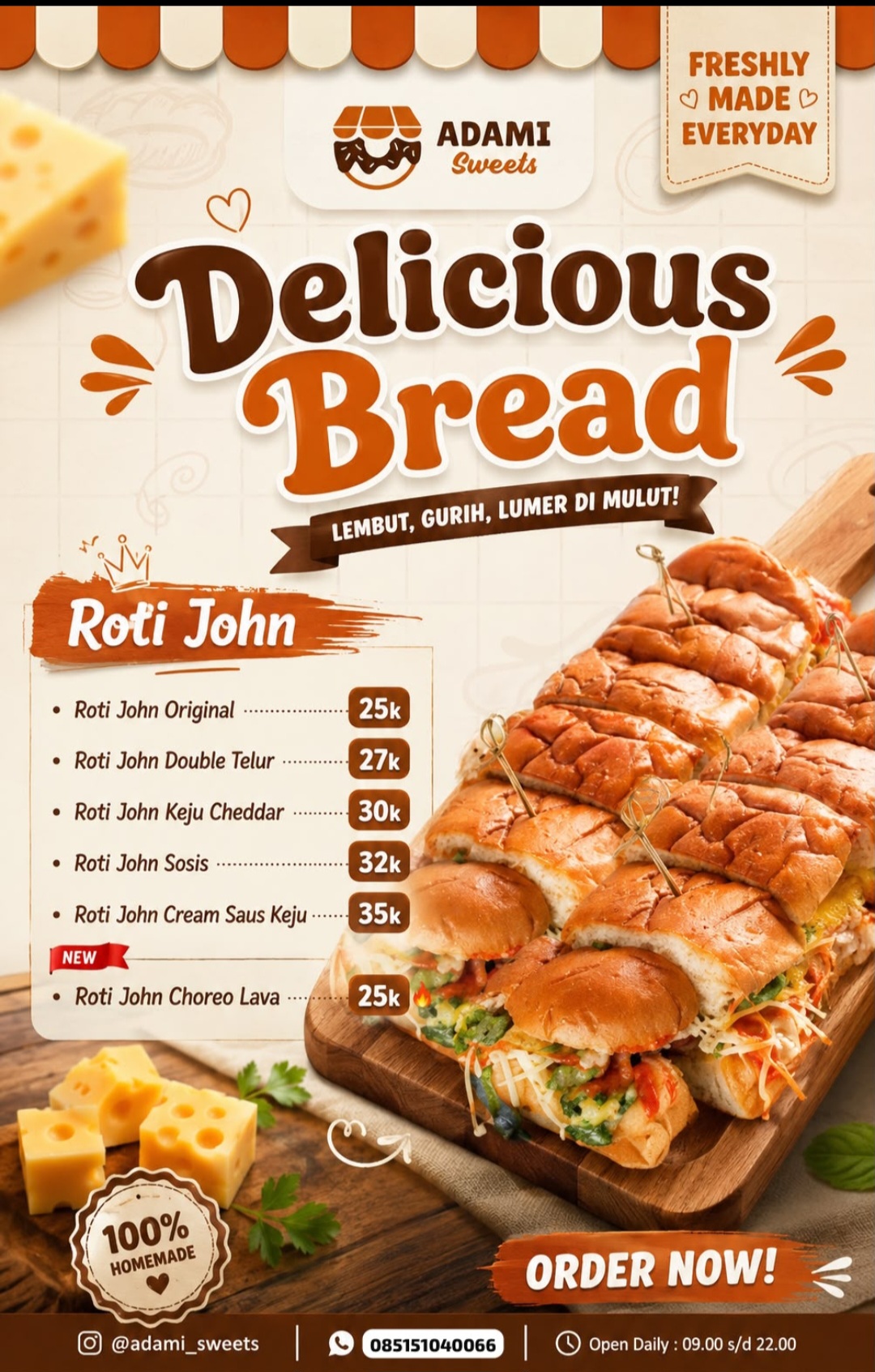 Foto Roti Jhon Choreo Lava