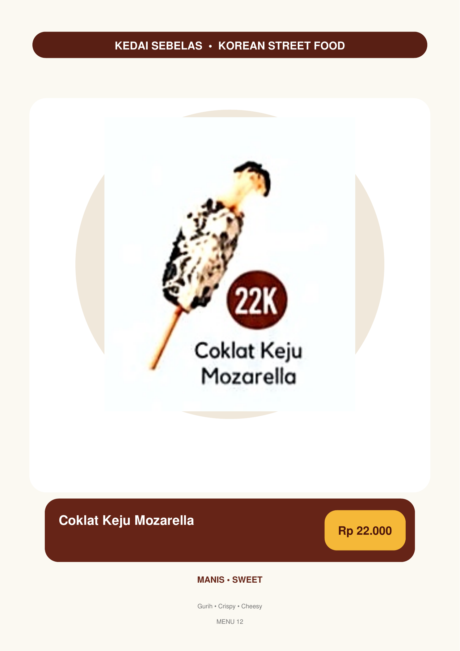 Foto Corndog Coklat keju mozarella