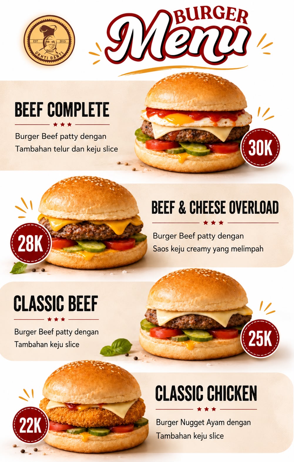 Foto Burger Beef & Cheese Overload