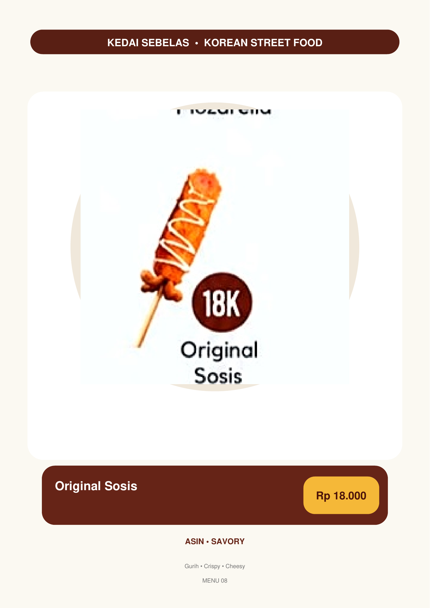 Foto Corndog Original Sosis