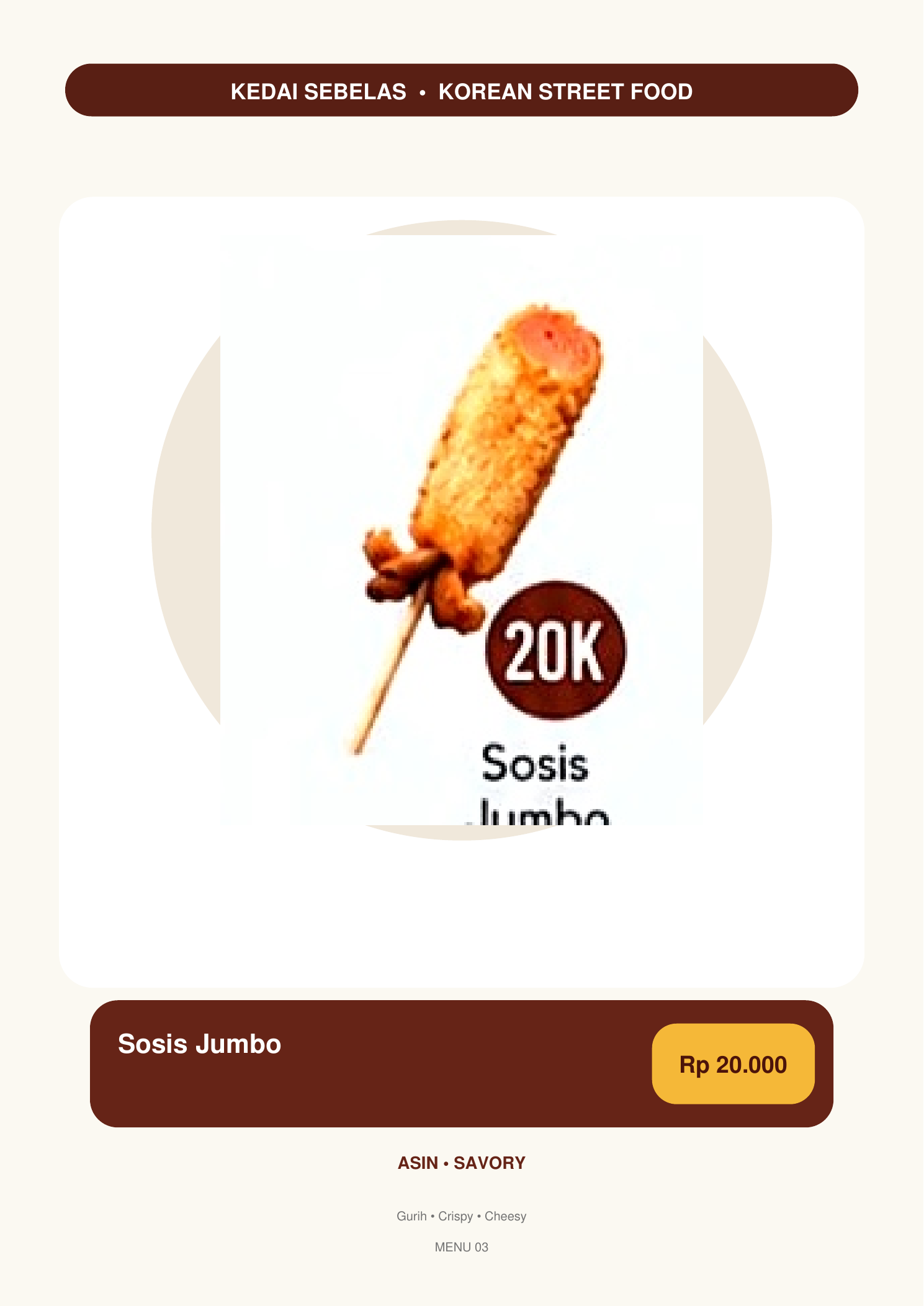 Foto Corndog Sosis Jumbo