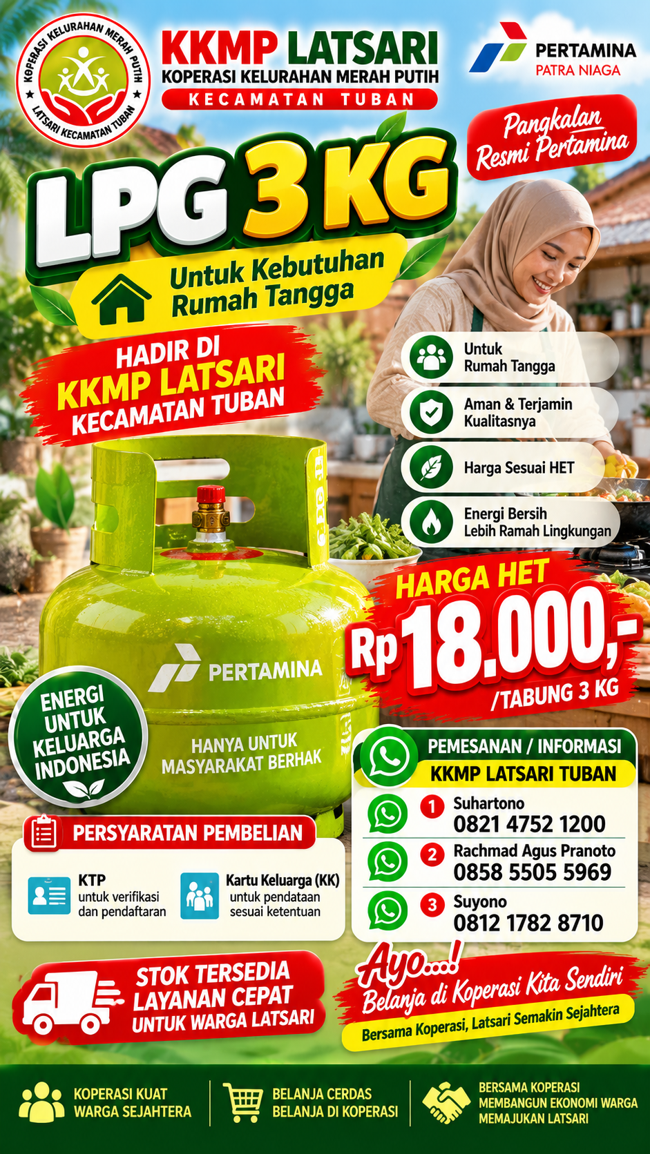 Pangkalan LPG 3 KG - KKMP Latsari Kecamatan Tuban