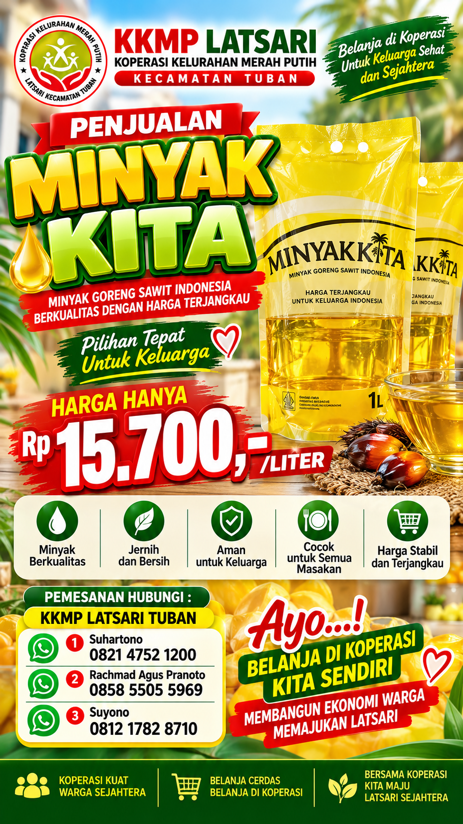 Penjualan Minyak Kita 1 Liter
