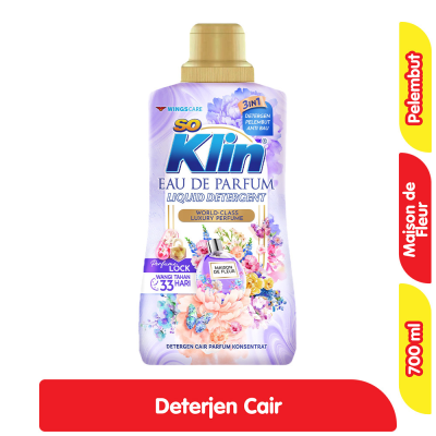 SoKlin Eau de Parfum Liquid Detergent Maison De Fleur Botol 700ml